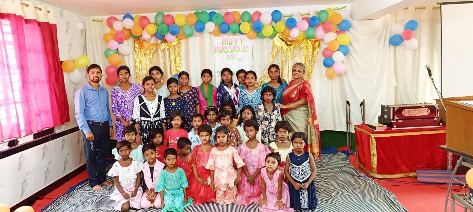 Ambassadors Mission School classroom for children